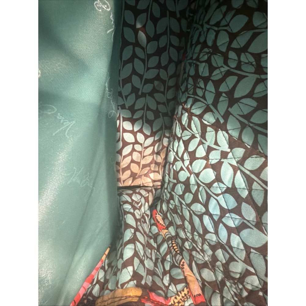 Large Vera Bradley Flower Power Laptop Backpack Quilted Bookbag Discontinued EUC - Picture 10 of 10